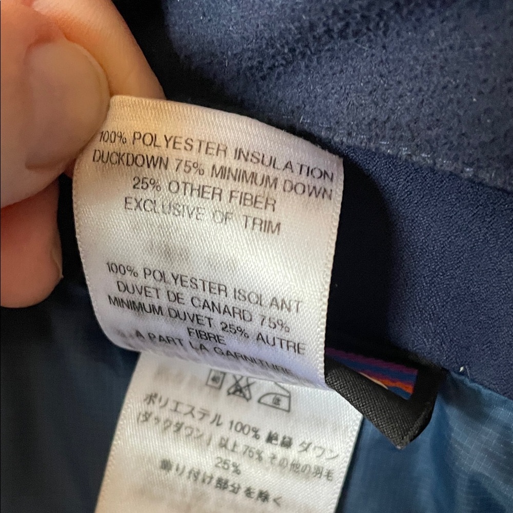 Patagonia Women's Deep Blue Down Jacket - Picture 7 of 7